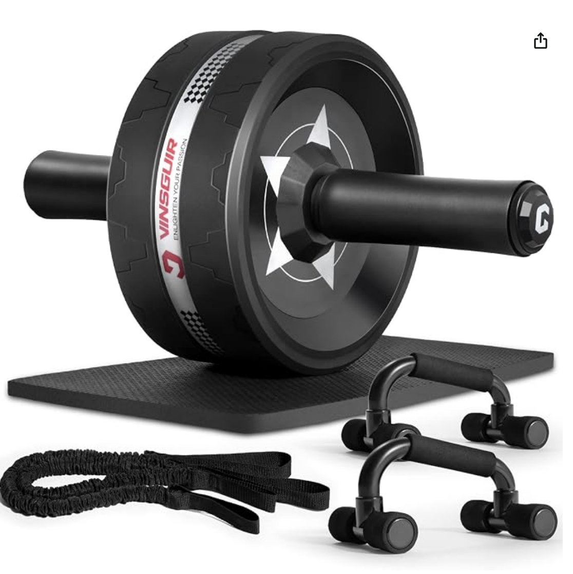 Ab Roller Wheel with Knee Pad — Core Strength Kit