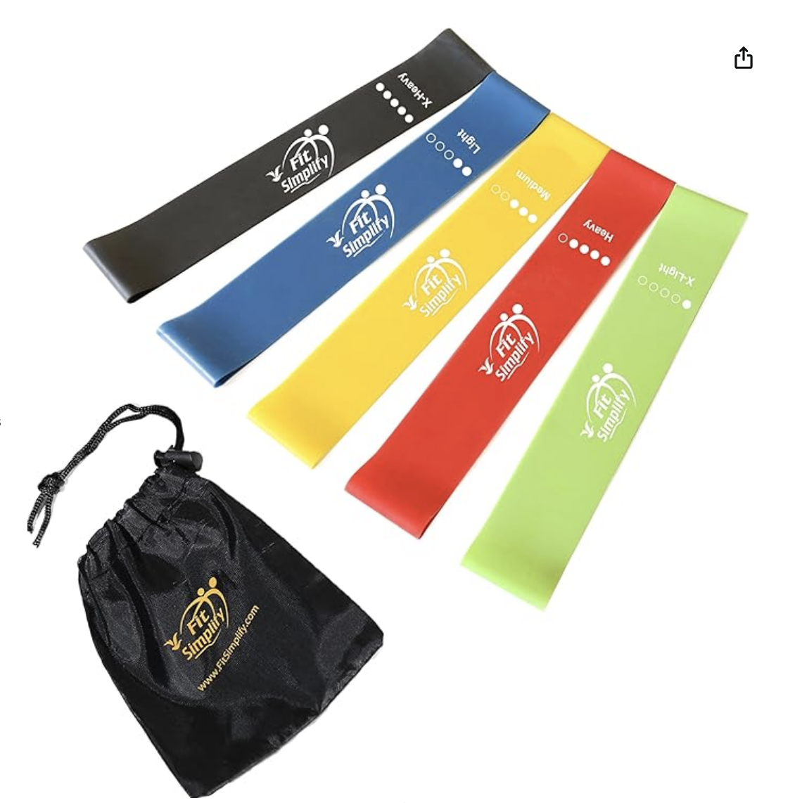 Fit Simplify Resistance Loop Bands Set (5-Pack)