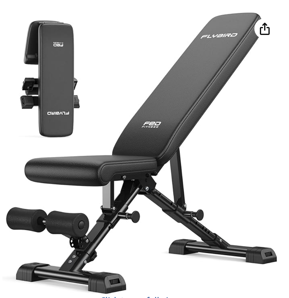 FLYBIRD Adjustable Weight Bench — 7 Positions