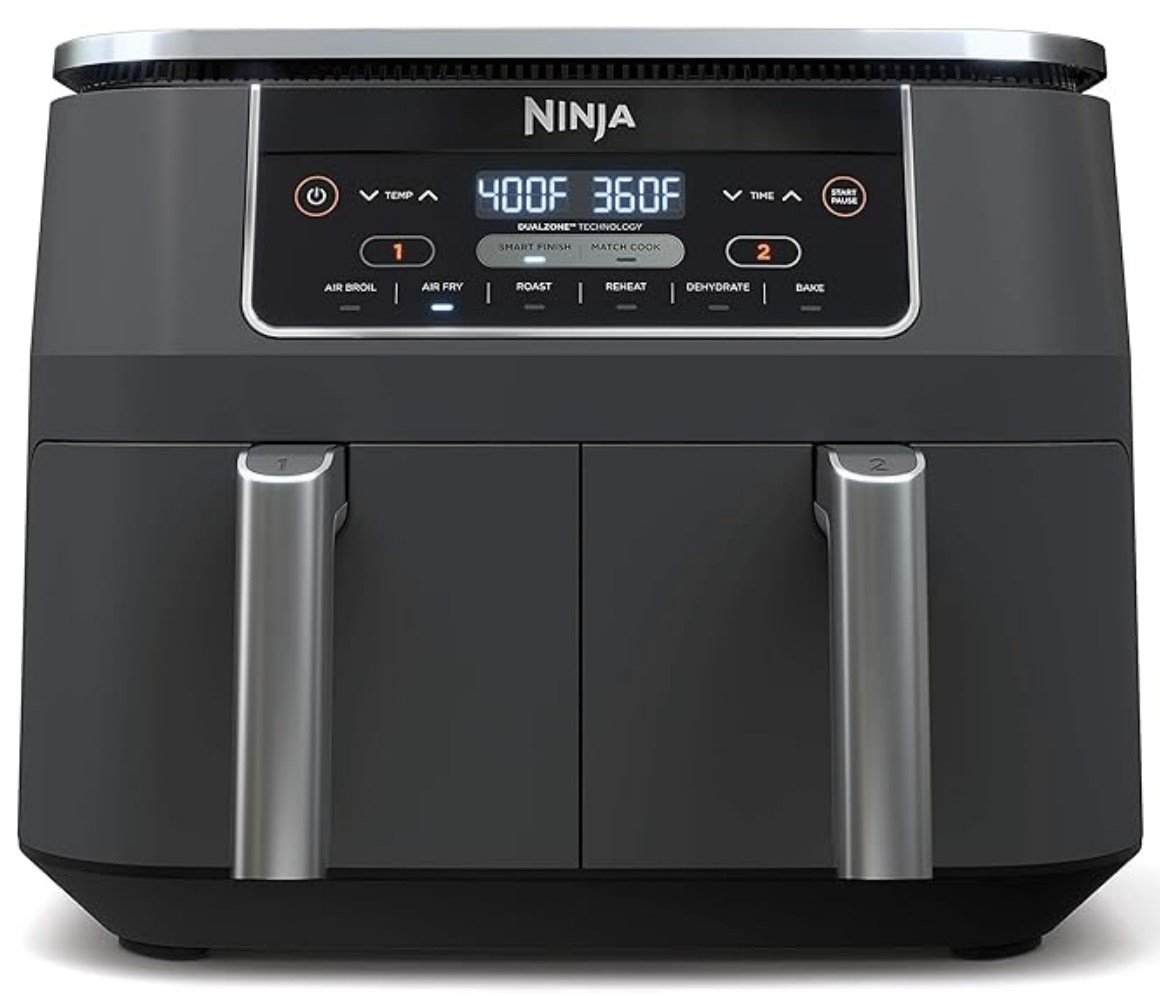 Ninja DZ201 Foodi 8 Qt 2-Basket Air Fryer