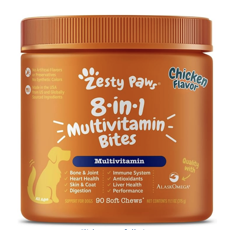 Zesty Paws 8-in-1 Multivitamin Bites for Dogs